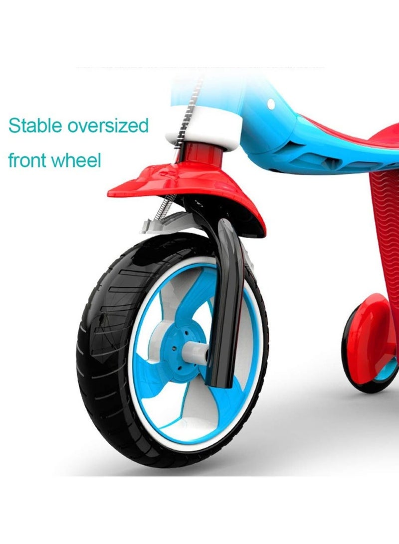 Toddler Scooter 2-in-1 Ride-On Trike & Training Bike, 3 Wheels Kick Scooter, Convertible Baby Walker Tricycle, Deformable Pedal Scooter, Adjustable for Kids 1-7 Years, Height 80-130cm, Durable & Safe Design - Image 3