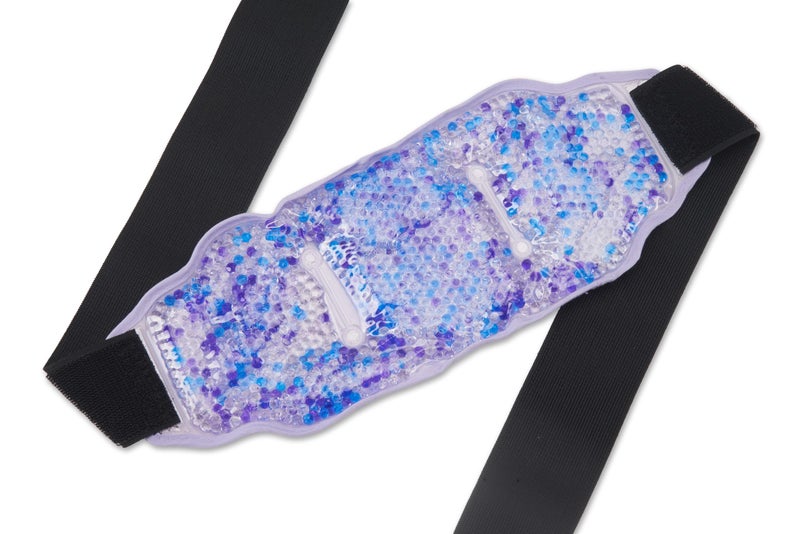 FOMI Premium Hot Cold Gel Bead Ice Pack by FOMI Care | Cool Compress for Lower Back, Shoulder, Knee, Bicep, Stomach | Coccyx, Sciatica, Tailbone Pain Relief | Flexible, Reusable Heating Pad | (Purple) - Image 2