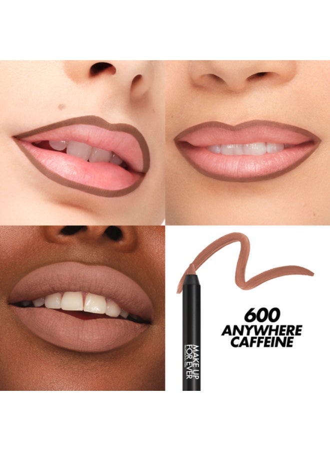 MAKE UP FOR EVER Artist Color Pencil Extreme-600(Anywhere Caffeine) Intense Color Waterproof Lip Liner - Image 3