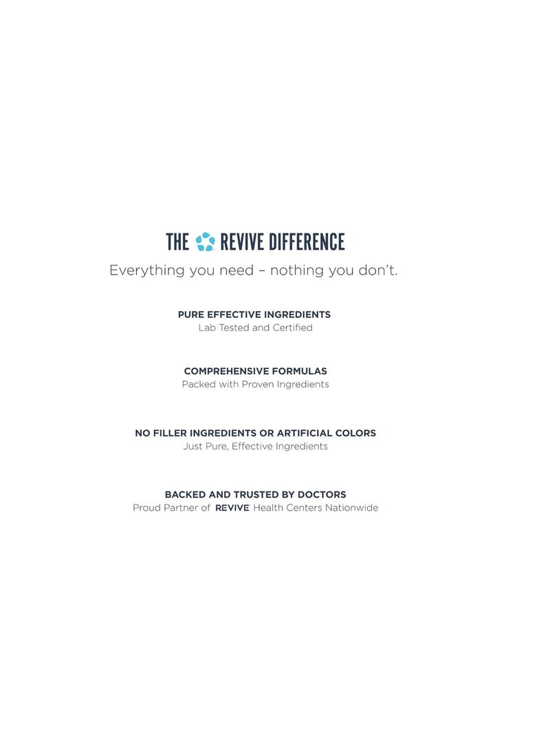 Revive Brain+ Nootropic Formula with essential vitamins & minerals, supports brain health , improves cognitive ability, reduce brain fatigue,improves memory – 150 Capsules - Image 2