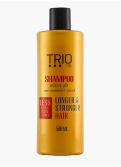 Trio Pro Shampoo Less Sulfate / Silicon / Paraben With Mixed Oils for Longer & Stronger Hair 