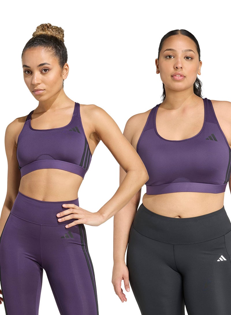 Adidas Powerreact 3 Stripe Bra - Image 4