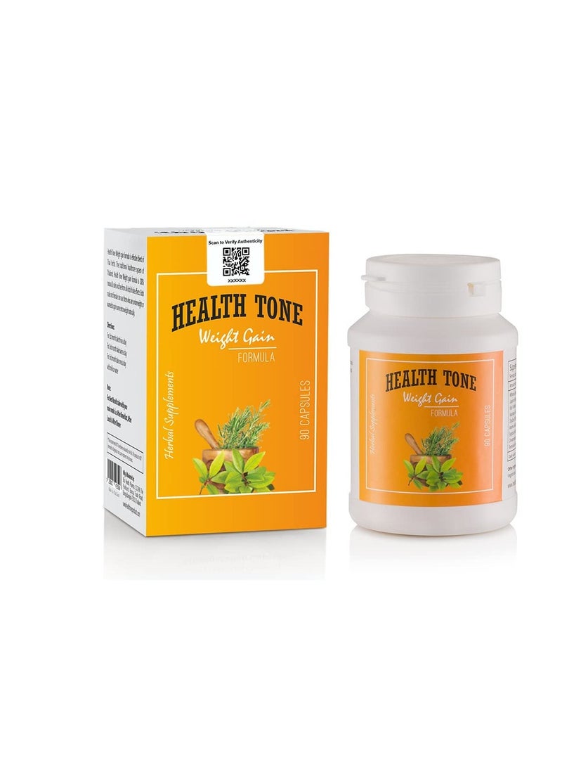 Health Tone Weight Gain Formula 90 Capsules - Image 1