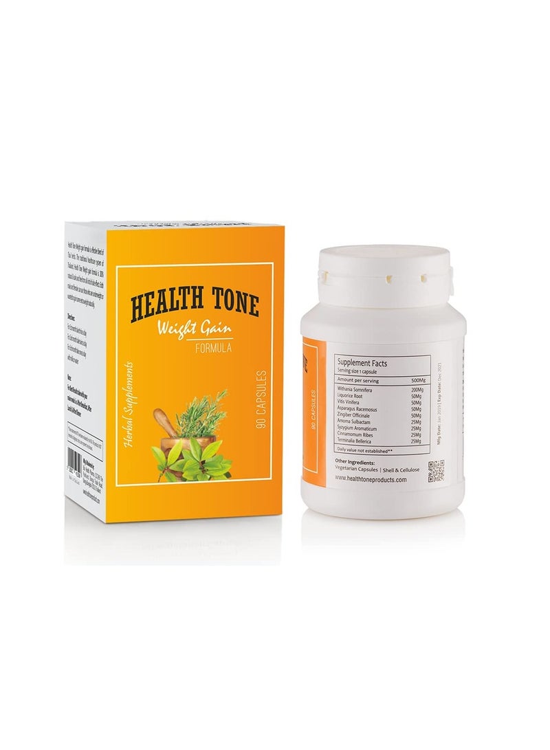 Health Tone Weight Gain Formula 90 Capsules - Image 3