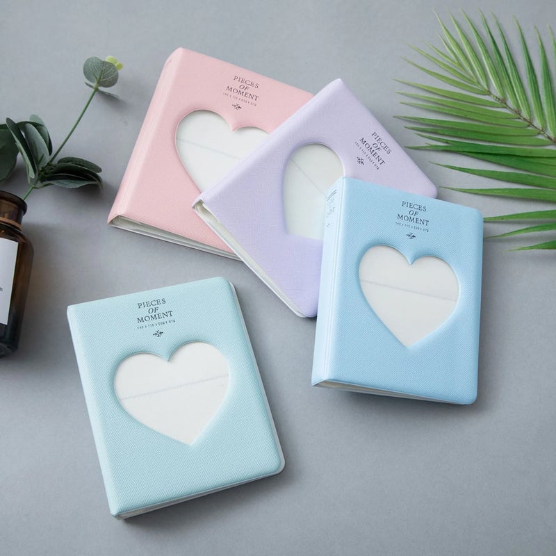 O Ozone (Pack of 4) 64 Pockets Hollow Heart Design Photo Albums for Fujifilm Instax Mini 11 90 70 50S 26 25 9 8 8+ 7S Instant Camera, Polaroid Snap Z2300 PIC-300P Film Photocards- Multicolor - Image 5