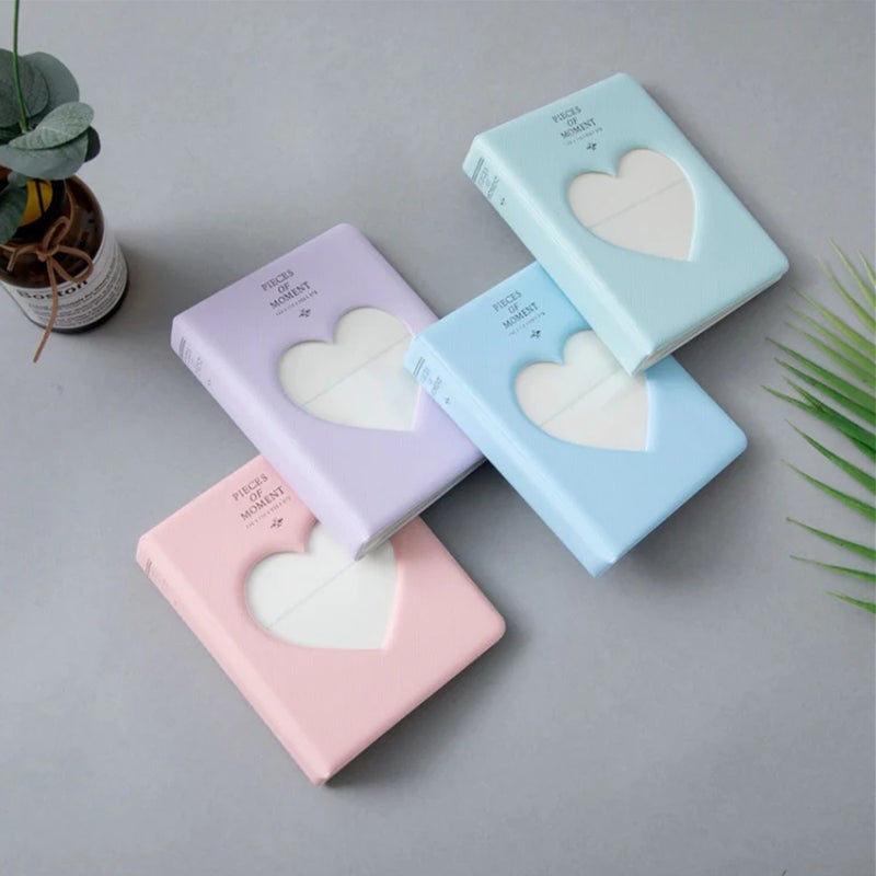 O Ozone (Pack of 4) 64 Pockets Hollow Heart Design Photo Albums for Fujifilm Instax Mini 11 90 70 50S 26 25 9 8 8+ 7S Instant Camera, Polaroid Snap Z2300 PIC-300P Film Photocards- Multicolor - Image 2
