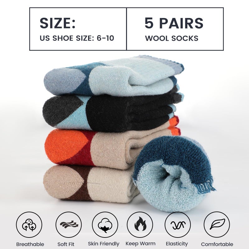 Tavaleu Socks for Women Thermal Winter Boot Sock Warm Crew Socks - Image 4