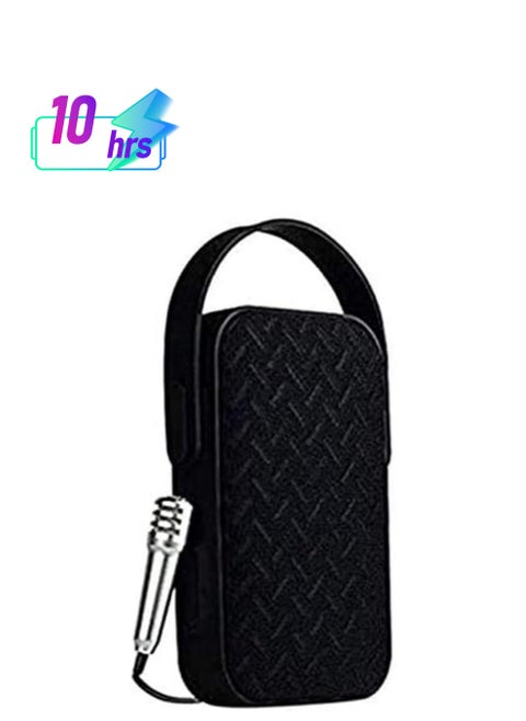 MY220BT Portable Bluetooth Speaker With Mini Microphone - Black