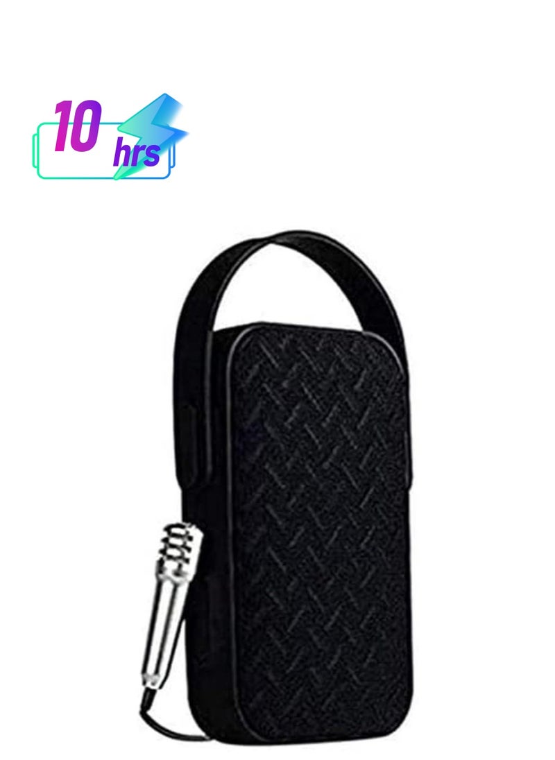 AIBIMY - MY220BT Portable Bluetooth Speaker With Mini Microphone - Black - Image 1