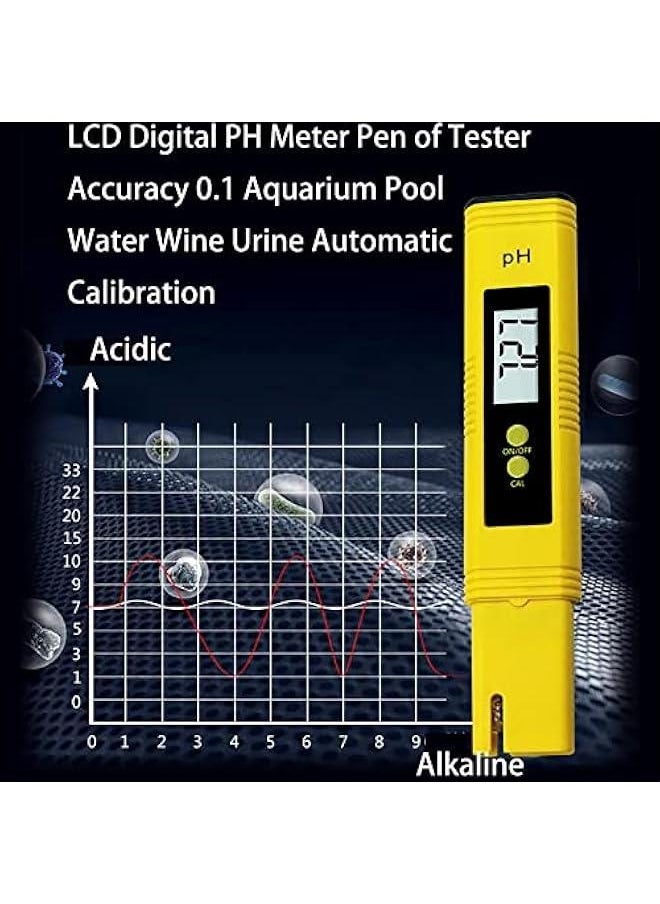 Beauenty PH Meter for Water Hydroponics,Digital PH Tester Pen 0.01 High Accuracy with 0-14 PH Measurement Range for Drinking Water, Liquid Food, Swimming Pool, Aquarium, Aquaculture, Hydroponics  - Image 2