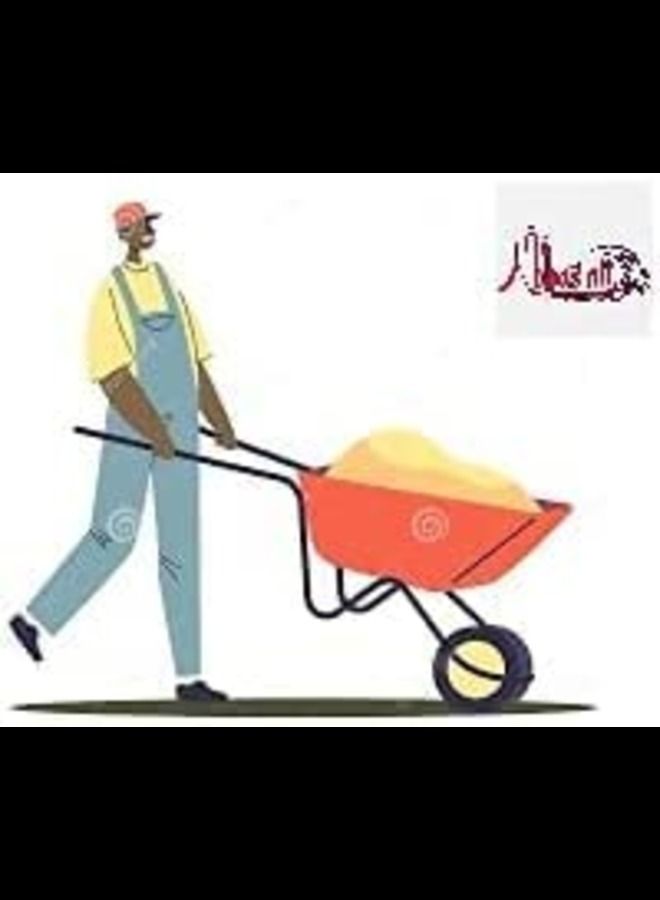 ABBASALI Wheel Barrow Green Colour Used In Garden And House For Cleaning Purpose With Air Wheel & Hand Showel With Gloves - Image 2