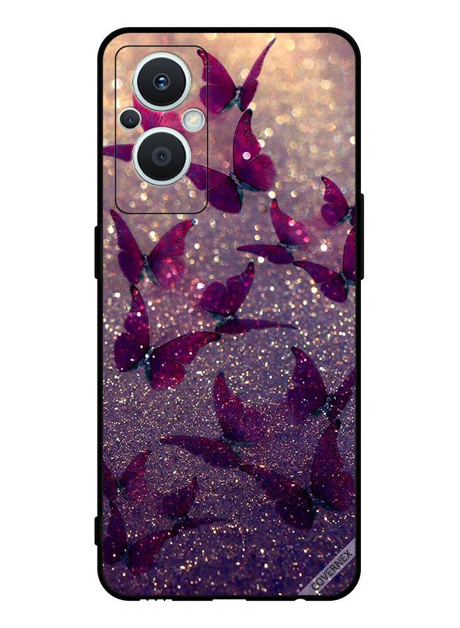 Covernex Protective Case Cover For Oppo Reno 7 Z 5G Glitter Butterflies - Image 1