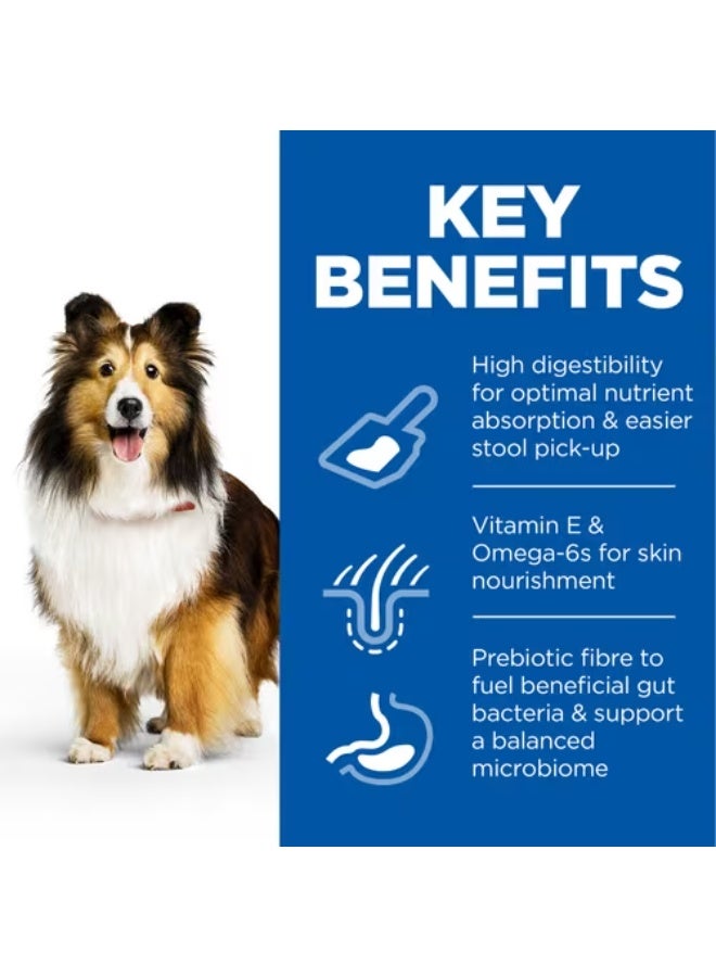 هيل طعام هيلز ساينس بلان للكلاب البالغة متوسطة الحجم الحساسة للمعدة والجلد مع الدجاج، 14 كجم - Image 2