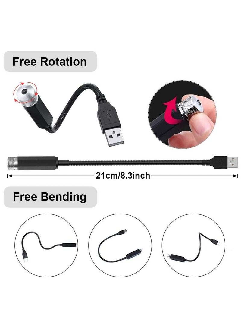 Car roof USB Star Night decorative  Lights Usting Flexible USB Night Lamp Fit All Cars Ceiling Roof Star Lights Interior Ambient Atmosphere for Bedroom Decorations Party Walls - Plug and Play - Image 4