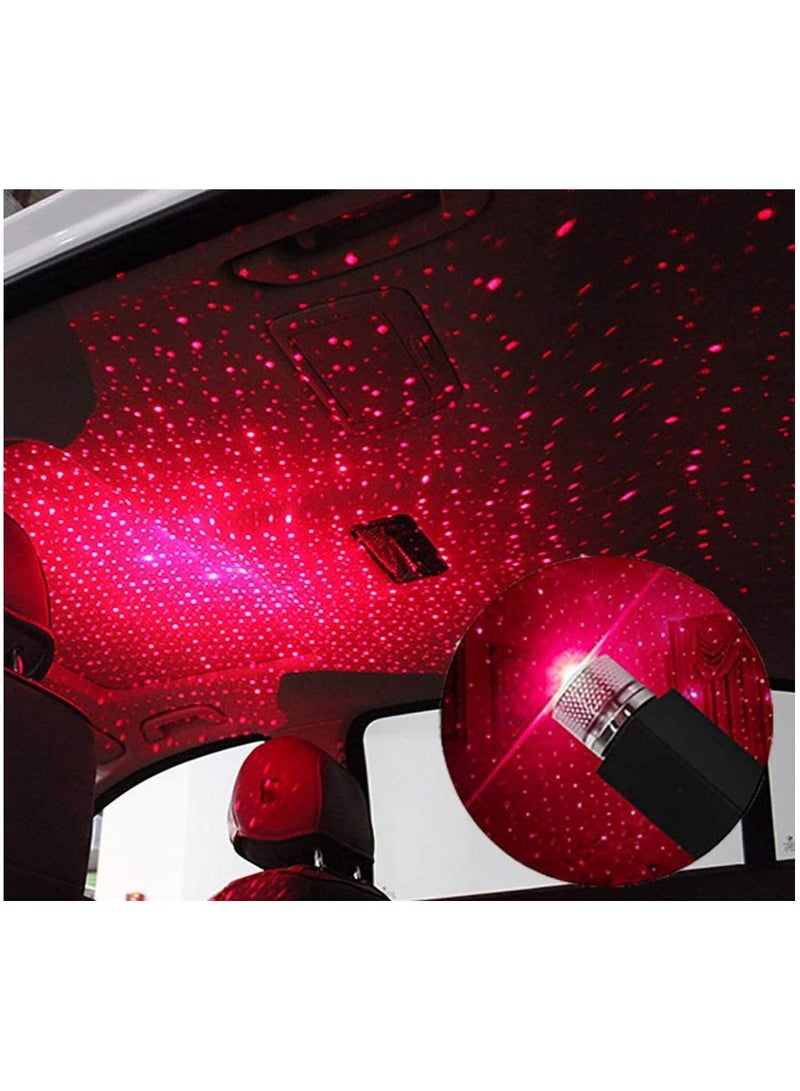 Car roof USB Star Night decorative  Lights Usting Flexible USB Night Lamp Fit All Cars Ceiling Roof Star Lights Interior Ambient Atmosphere for Bedroom Decorations Party Walls - Plug and Play - Image 1