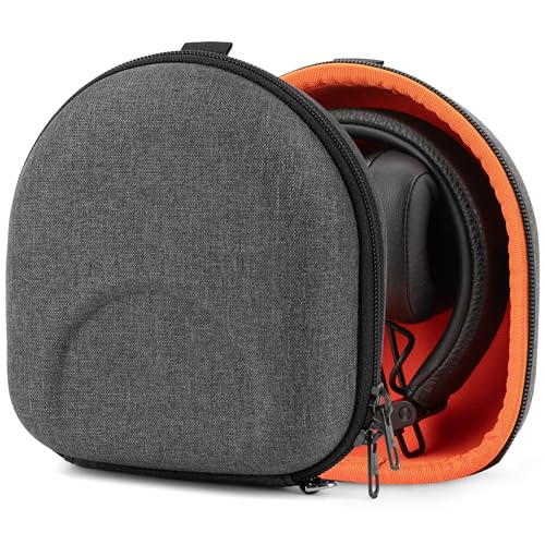 Geekria Shield Headphones Case Compatible with Marshall Major VIVIIIII Mid ANC Replacement Hard Shell Travel Carrying Bag Dark Grey - Image 1