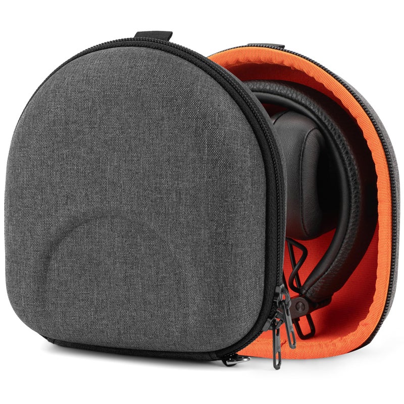 Geekria Shield Headphones Case Compatible with Marshall Major VIVIIIII Mid ANC Replacement Hard Shell Travel Carrying Bag Dark Grey - Image 2