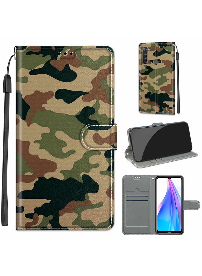 Case For Xiaomi Redmi Note 8T Voltage Coloured Drawing Magnetic Clasp Horizontal Flip PU Leather Case with Holder & Card Slots