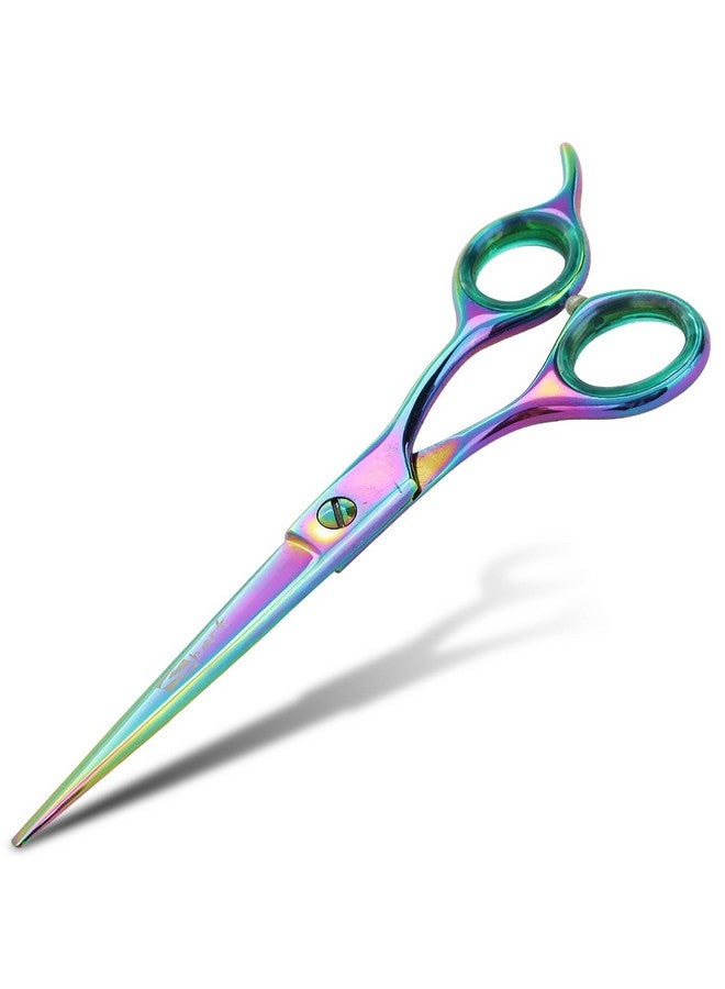 Sharf 6.5 Inch Straight Rainbow Pet Scissors for Grooming Small Dogs - Professional Precision & Stunning Results - Comfortable Design - Trusted by Grooming Pros - Dog Shears - Ideal Scissors for Pet - Image 1