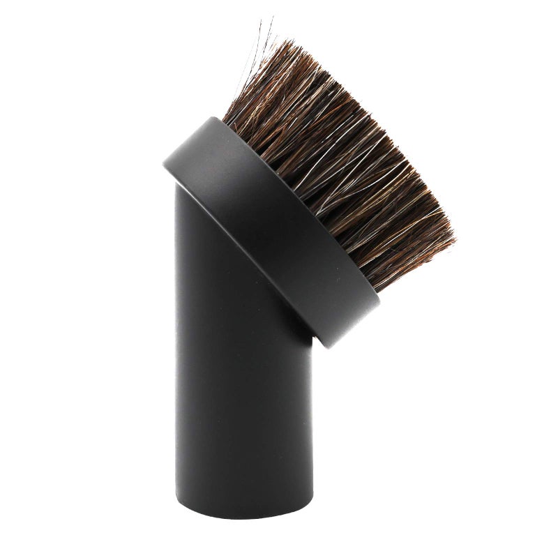 GTHER Vacuum Brush Attachment Round Dust Vacuum Horse Hair Cleaner Replacement Brush 1 14 125 32mm for Vacuuming Sofas and Baseboards Black