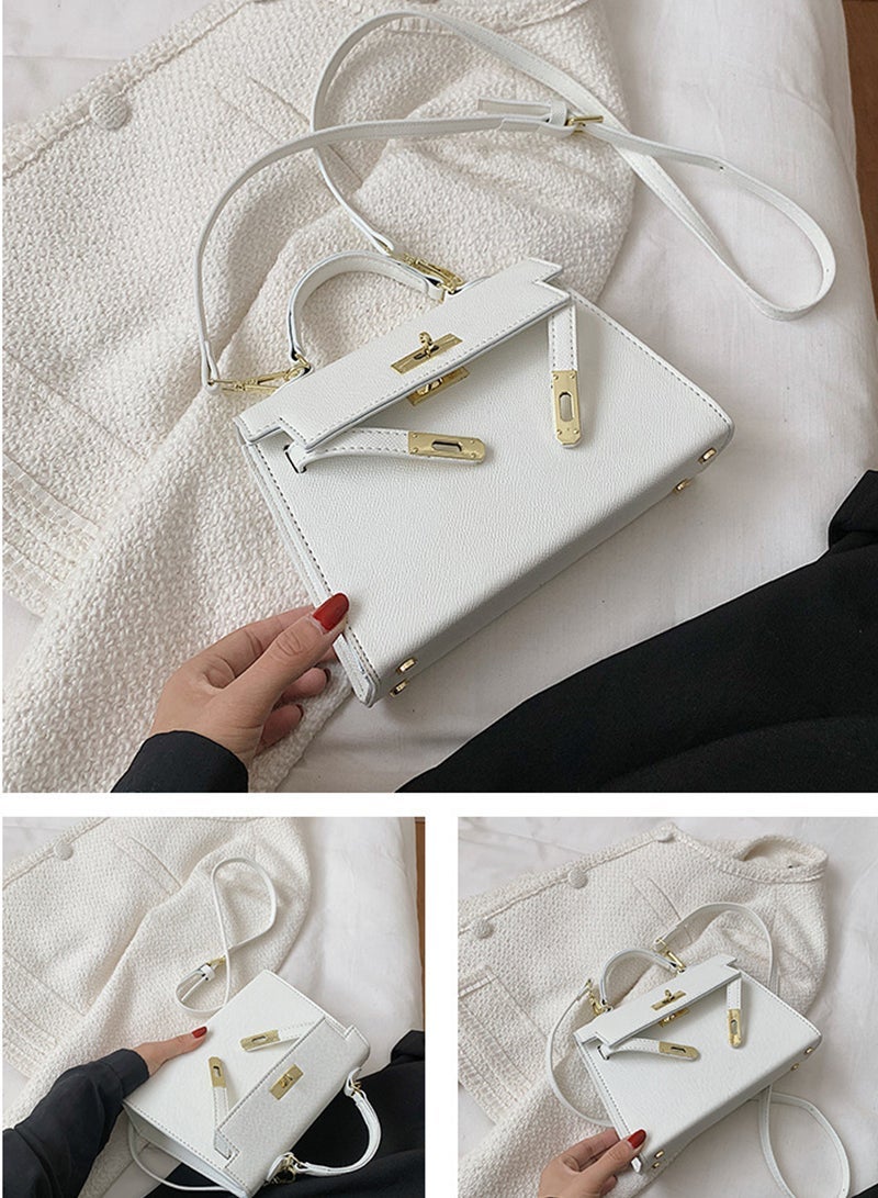ETG Women's Fashionable Kelly Bag Portable Shoulder Bag 19*7*21CM - Image 5