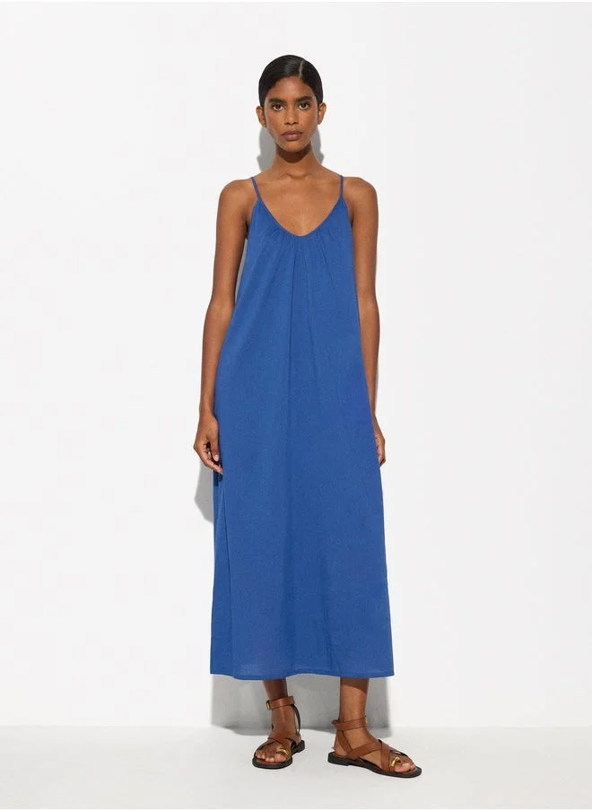 PARFOIS Cotton Midi Dress