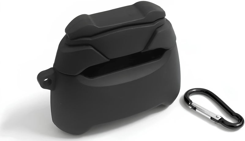 skysia Cute Soft Silicone Case for Airpods 4 – Game Console Design, Full 360° Protection, Shockproof & Dust-Proof with Hook – Premium Protective Cover (Pack of 1) (Black) - Image 2