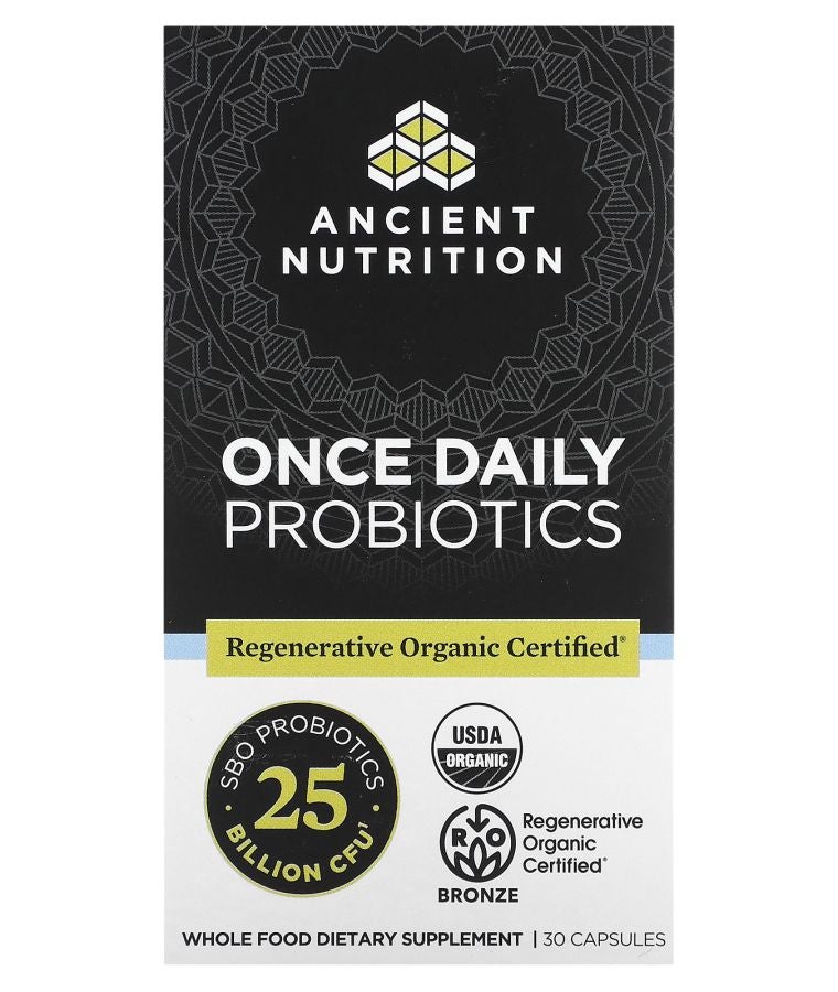 Ancient Nutrition Once Daily Probiotics 25 Billion CFU 30 Capsules