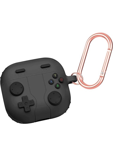 Protective Cover For Airpods 4 Case Cool Video Game Controller Shape Soft Silicone Headphone Case Skin Cover With Keychain Anti Scratch Shockproof Protective Case For Airpods 4