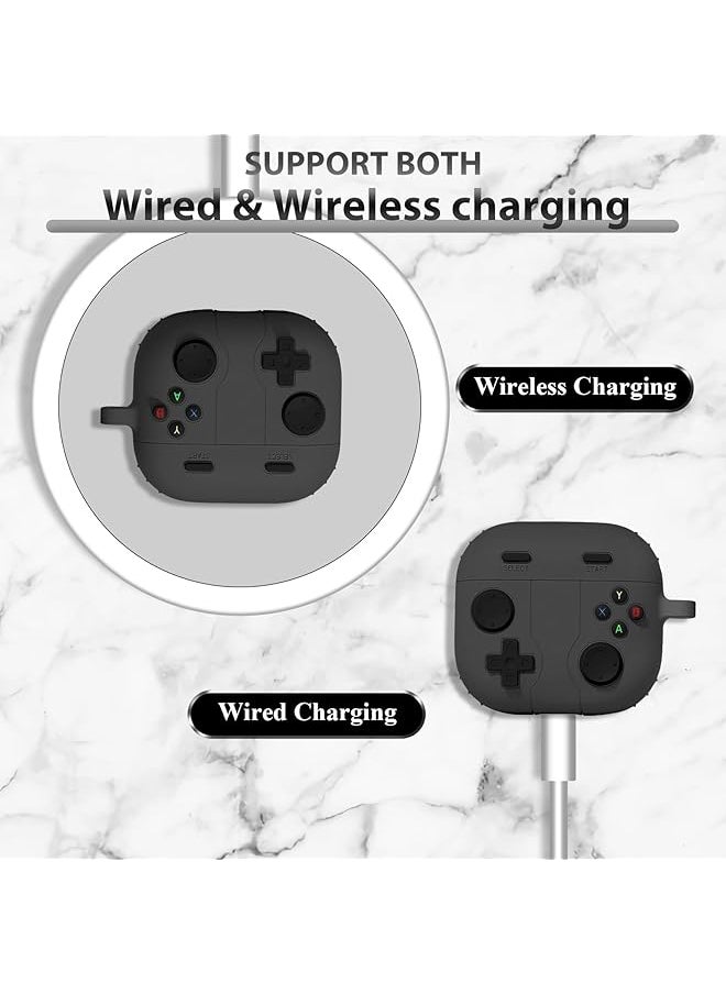 erorex - Protective Cover For Airpods 4 Case Cool Video Game Controller Shape Soft Silicone Headphone Case Skin Cover With Keychain Anti Scratch Shockproof Protective Case For Airpods 4 - Image 1