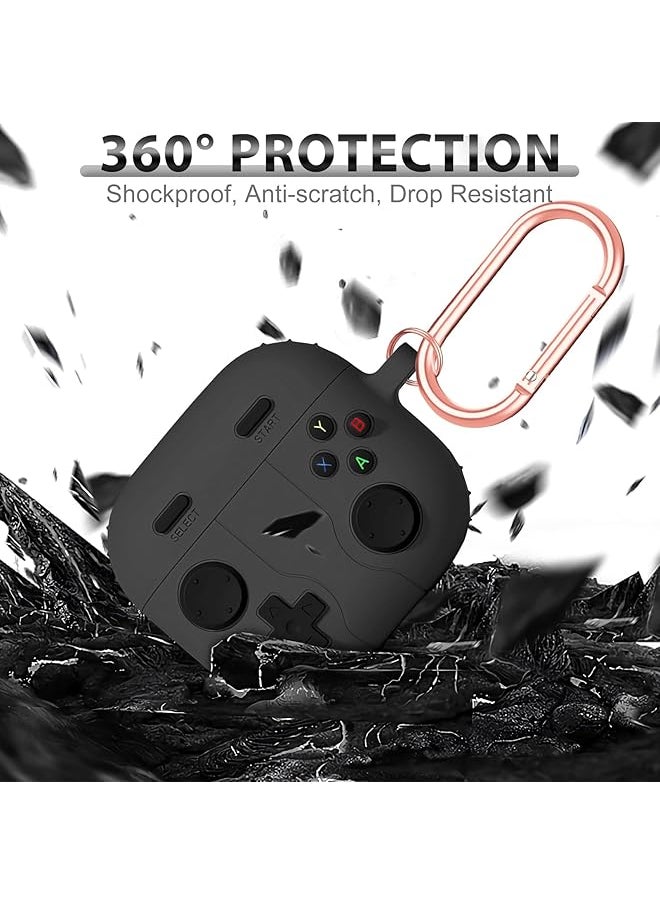 erorex - Protective Cover For Airpods 4 Case Cool Video Game Controller Shape Soft Silicone Headphone Case Skin Cover With Keychain Anti Scratch Shockproof Protective Case For Airpods 4 - Image 1