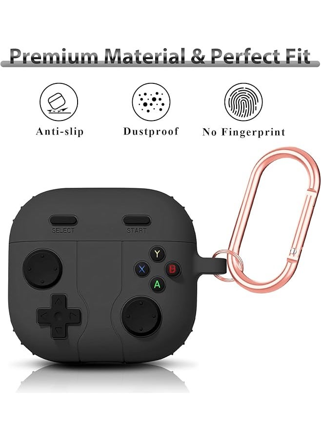 erorex - Protective Cover For Airpods 4 Case Cool Video Game Controller Shape Soft Silicone Headphone Case Skin Cover With Keychain Anti Scratch Shockproof Protective Case For Airpods 4 - Image 1
