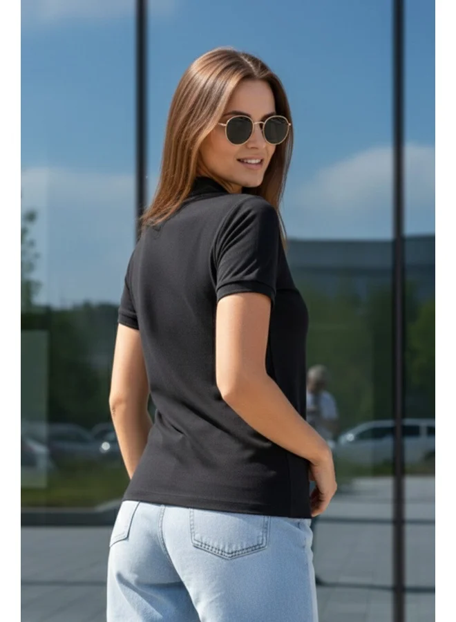 Juneberry Juneberry Women Polo T-Shirt  Solid  Comfortable Regular Fit