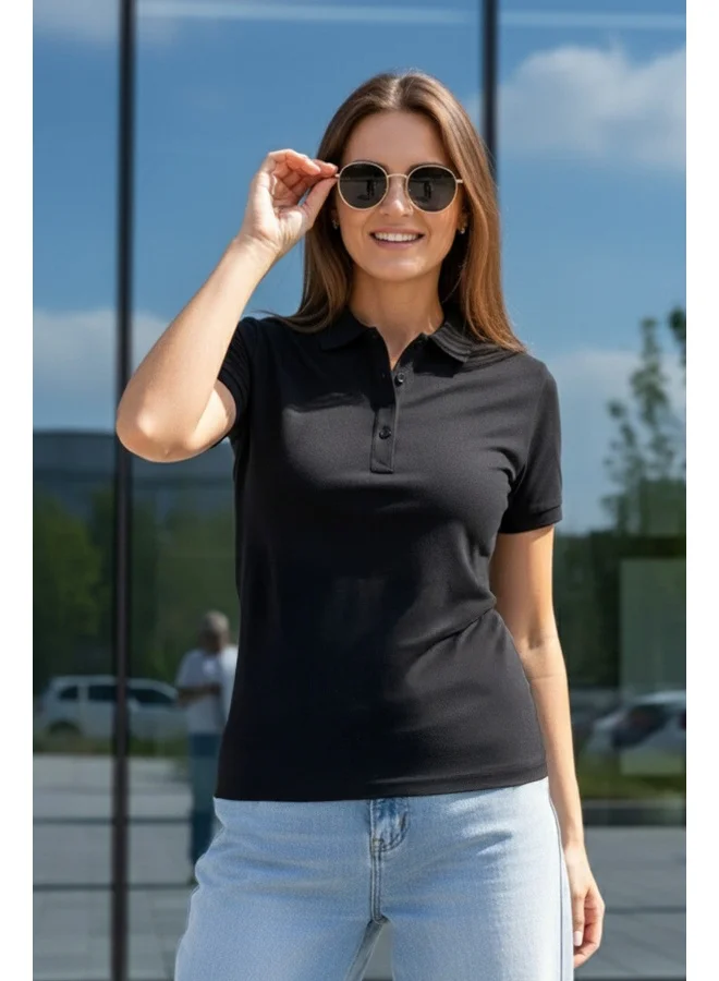 Juneberry Juneberry Women Polo T-Shirt  Solid  Comfortable Regular Fit