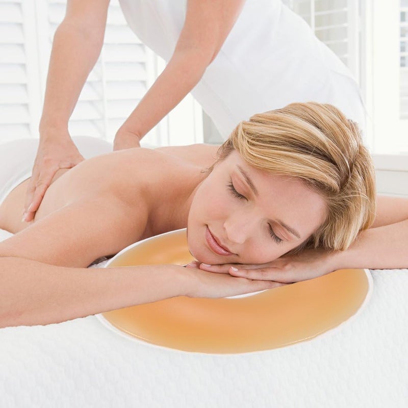 klarako Silicone Face Massage Pillow, Soft Q Elasticmassage Face Relaxation Pillow Headrest, Overlay Face Relax Cradle Cushion Pad for Spa Beauty Salon - Image 3