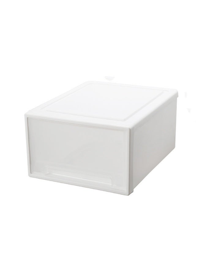 NIBEMINENT Plastic Storage Bins Stackable Storage Bins On Wheels Storage Bins Storage Bins Closet Organizer And Living Room Office Dormitory Storage Bins  - Image 1