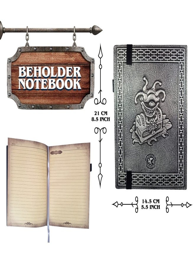 Power Beast Dungeon, Embossed Beholder Journal Notebook, D&D, Dungeons and Dragons Gifts, DND Notebook Accessories, Journal for Writing, Fantasy, Diary Planner Travel Notebooks, A5. - Image 2