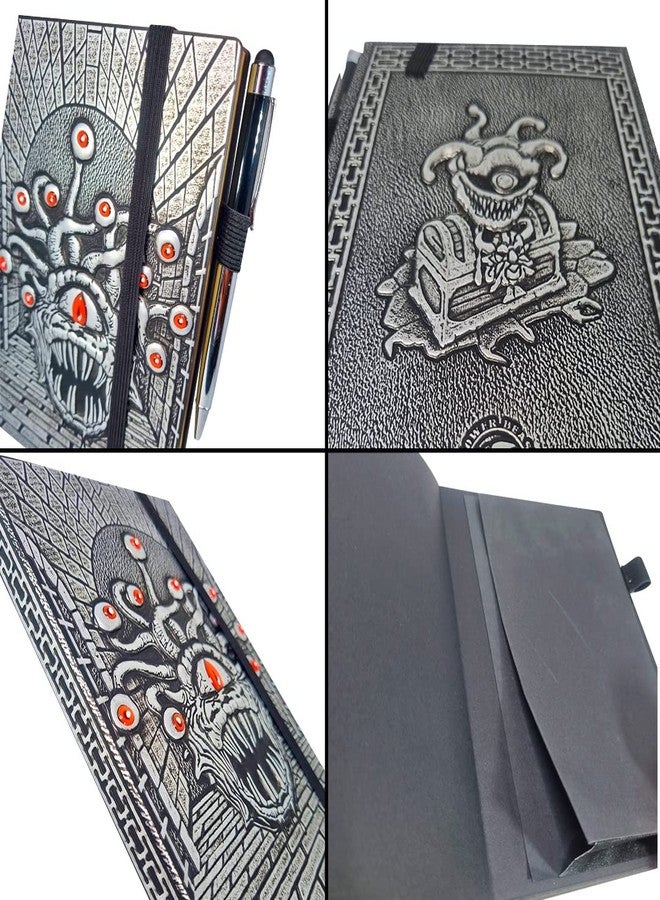 Power Beast Dungeon, Embossed Beholder Journal Notebook, D&D, Dungeons and Dragons Gifts, DND Notebook Accessories, Journal for Writing, Fantasy, Diary Planner Travel Notebooks, A5. - Image 3