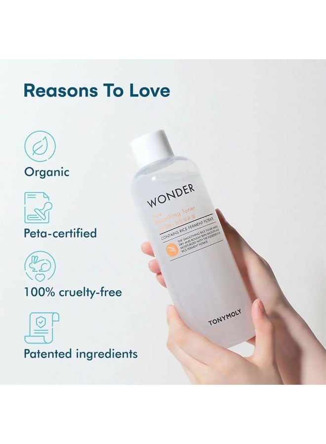TonyMoly Wonder Rice Smoothing Toner Multi-Use 500ml - Image 3