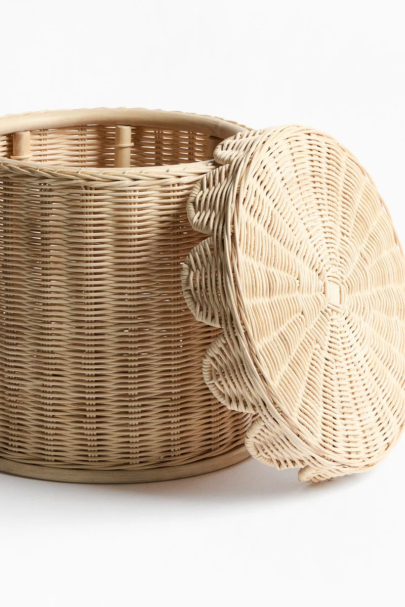 H&M Handmade rattan storage stool