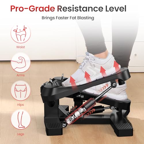 FLYBIRD Stair Stepper Machine with Resistance Bands for Home Workout, 350 LBS Capacity Twisting Stepper for Cardio, Legs, Hips & Glutes, Fitness Equipment for Men and Women - Image 5