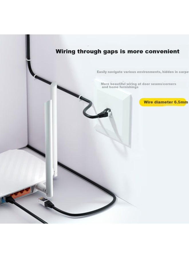 Ult-unite Cat6a Shielded Ethernet Cable, 10 Gigabit High-speed Transmission, Computer Broadband Home Engineering Router Monitoring Patch Cord, 10 Meters - Image 2
