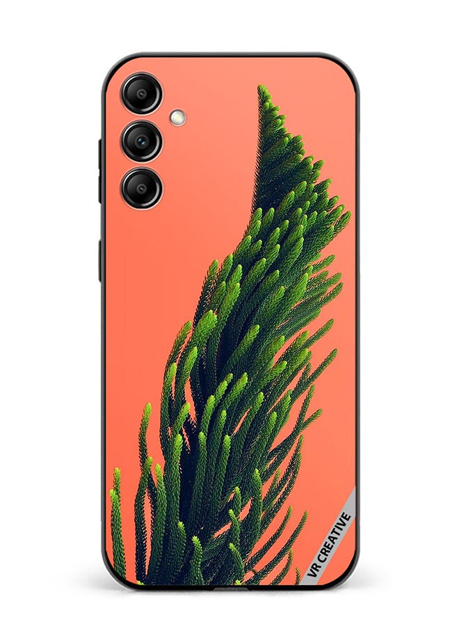 VR CREATIVE Protective Case Cover For Samsung Galaxy A34 Green Leafs Plant Poster Design Multicolour - Image 1