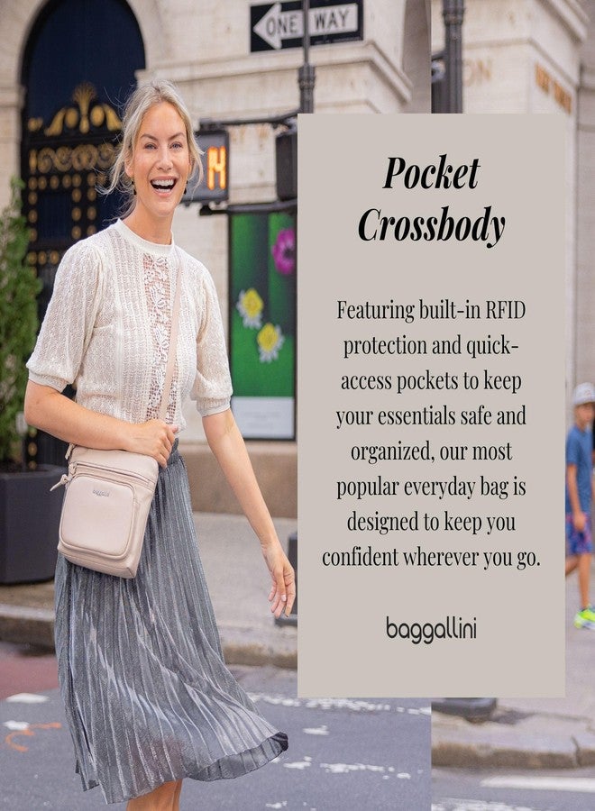 Baggallini Women's Pocket Crossbody Bags 8x8 Small Lightweight Durable Nylon Water-resistant Travel Purse w/RFID Wristlet - Image 2