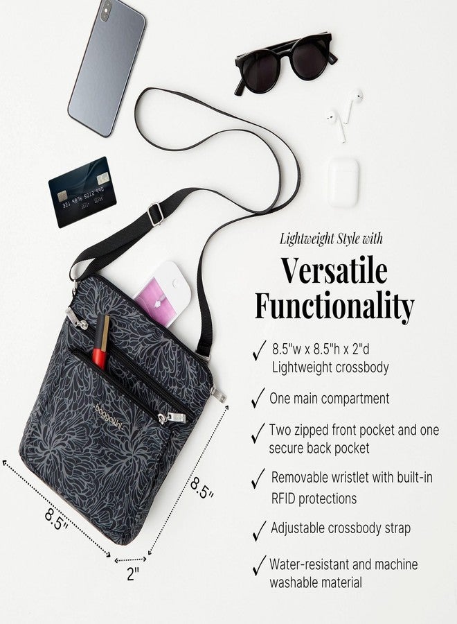 Baggallini Women's Pocket Crossbody Bags 8x8 Small Lightweight Durable Nylon Water-resistant Travel Purse w/RFID Wristlet - Image 4