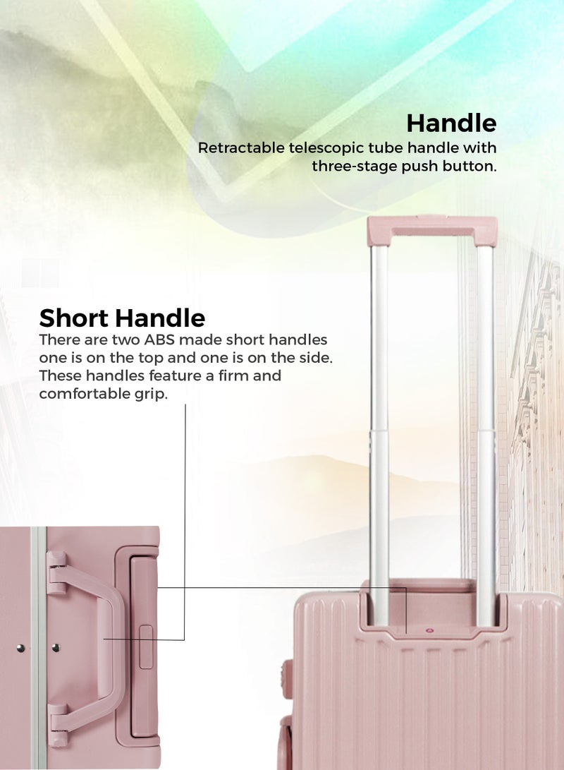 ستارجولد حقيبة الأمتعة TPC حقيبة جانبية صلبة بعجلات دوارة 360 درجة وحقيبة سفر بنظام قابل للقفل - Image 2