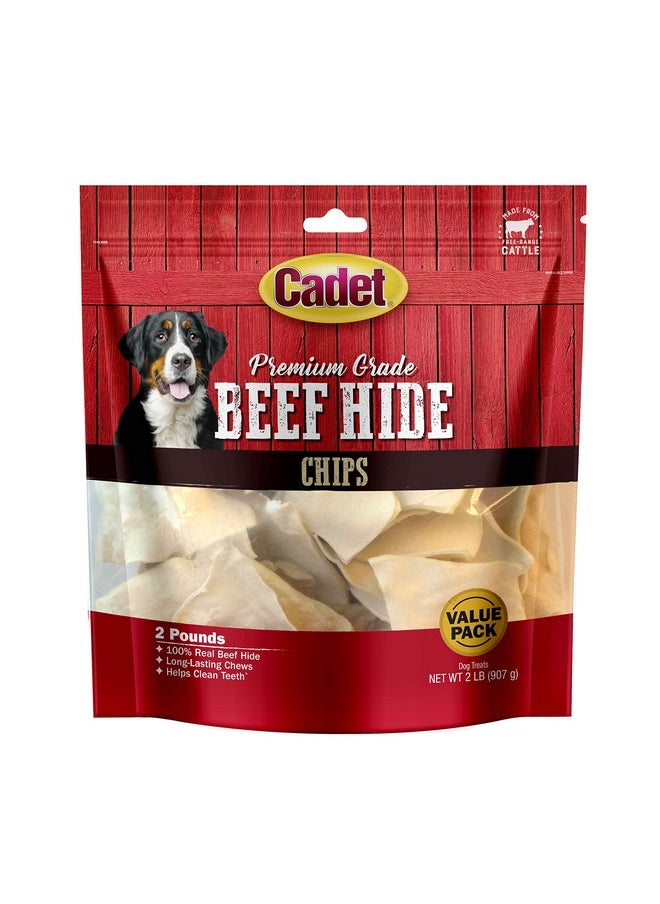 Cadet Cadet Premium Grade Beef Hide for Dogs, Rawhide Long Lasting Dog Chews, Chips, Curls & Rolls for Small/Medium/Large Dogs  - Image 1