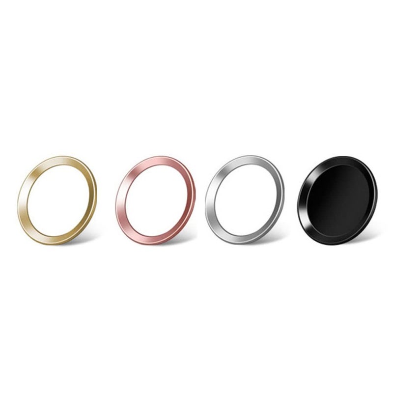 Home Key Fingerprint Sticker Metal Home Button As Shown 1 04X1 04X0 04CM Universal Fit Rose Gold Border Enhance Recognition Accuracy - Image 2