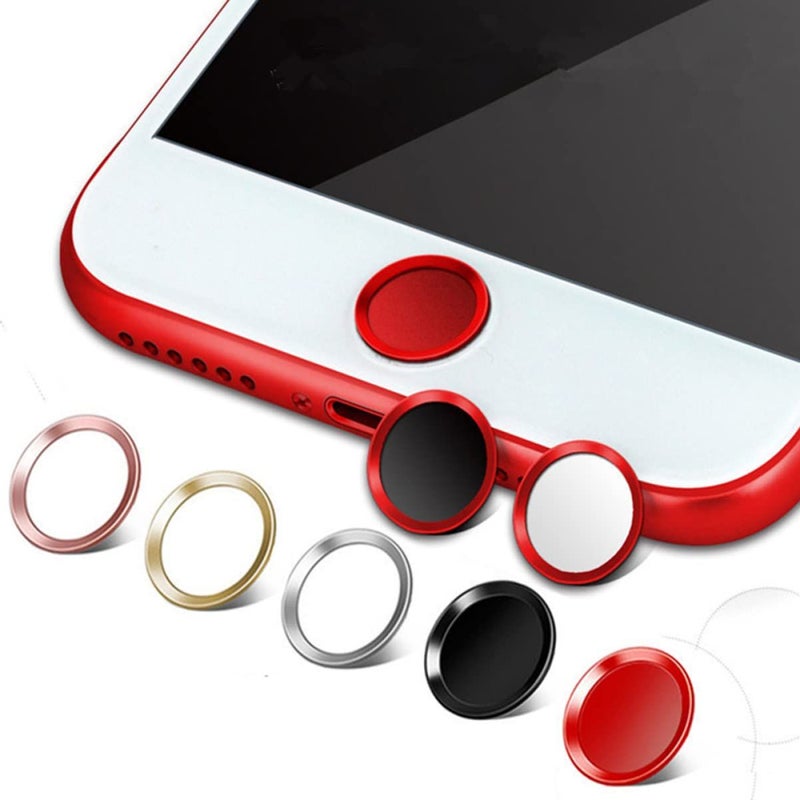 Home Key Fingerprint Sticker Metal Home Button As Shown 1 04X1 04X0 04CM Universal Fit Rose Gold Border Enhance Recognition Accuracy - Image 3