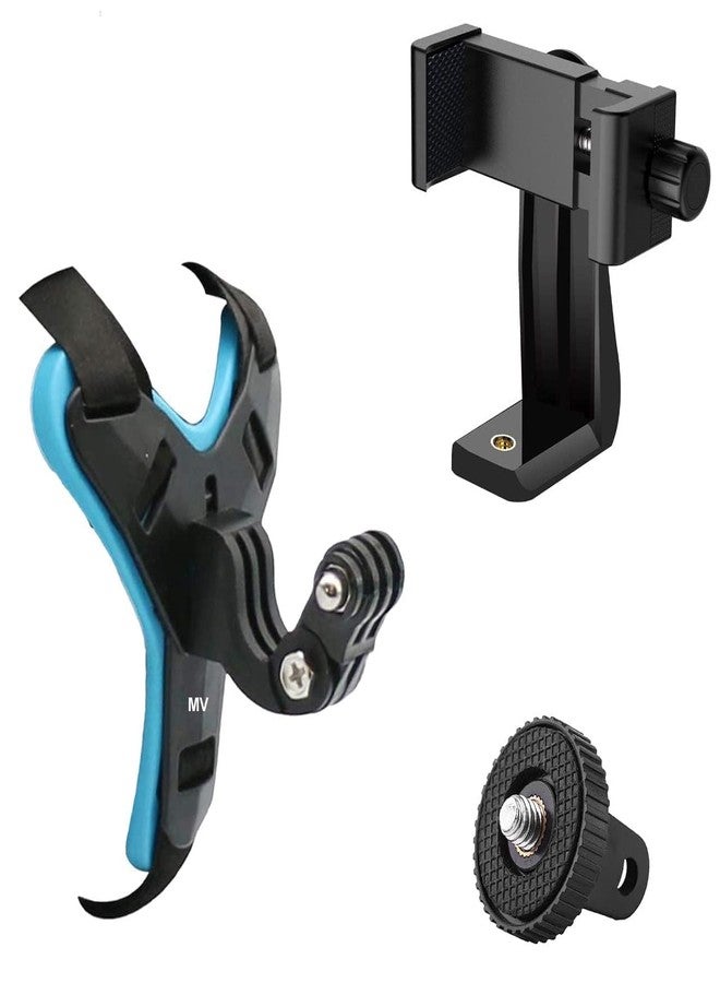 MVPRO Helmet Chin Strap with Mobile Plate 360 Degree Mount Compatible with Go pro Hero 9/8/7/6,SJ CAM, Y i, D JI Os mo Action & Other Action Cameras - Image 1
